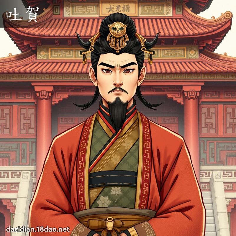 吐贺 - 国语大辞典配图