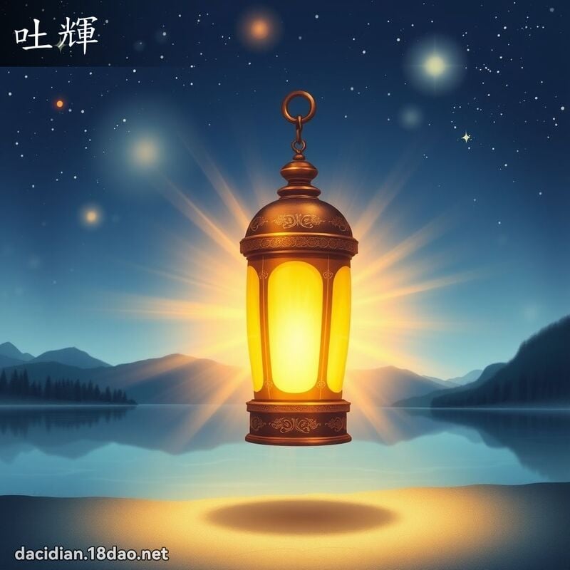 吐輝 - 國語大辭典配圖
