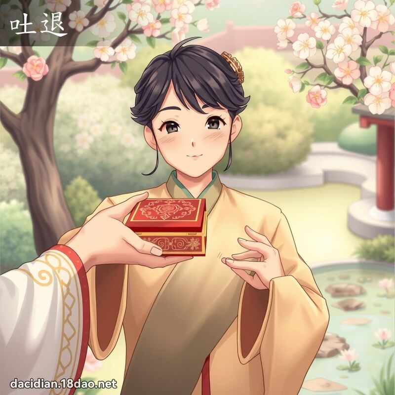 吐退 - 國語大辭典配圖