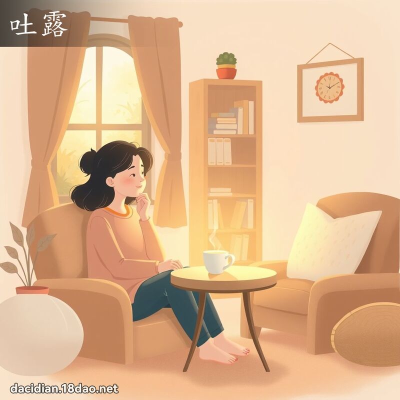 吐露 - 国语大辞典配图
