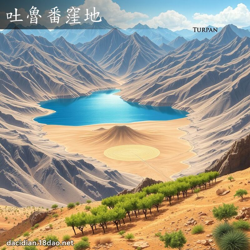 吐鲁番洼地 - 国语大辞典配图