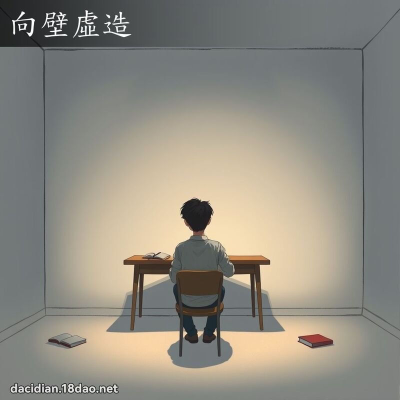 向壁虛造 - 國語大辭典配圖