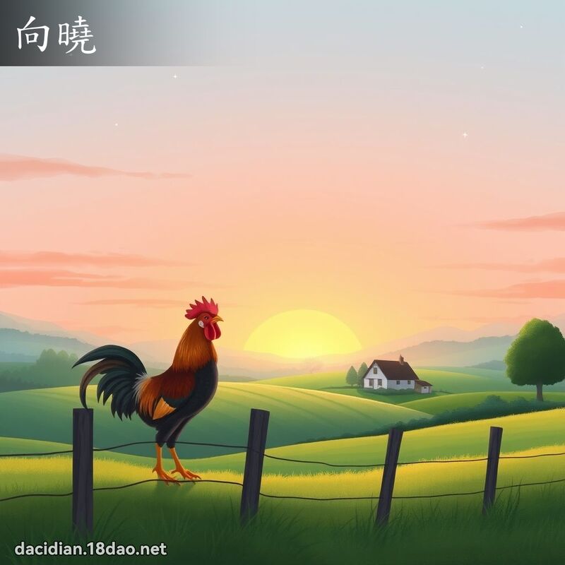 向曉 - 國語大辭典配圖