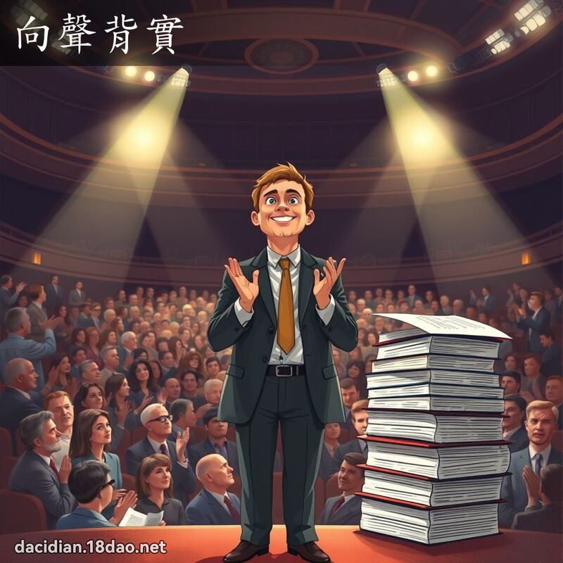 向声背实 - 国语大辞典配图