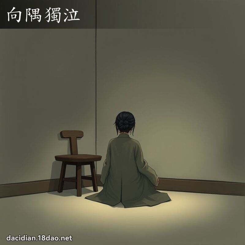 向隅独泣 - 国语大辞典配图