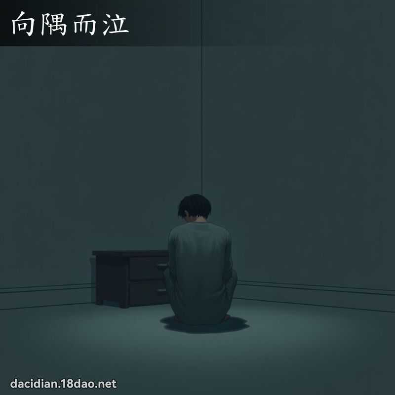向隅而泣 - 国语大辞典配图