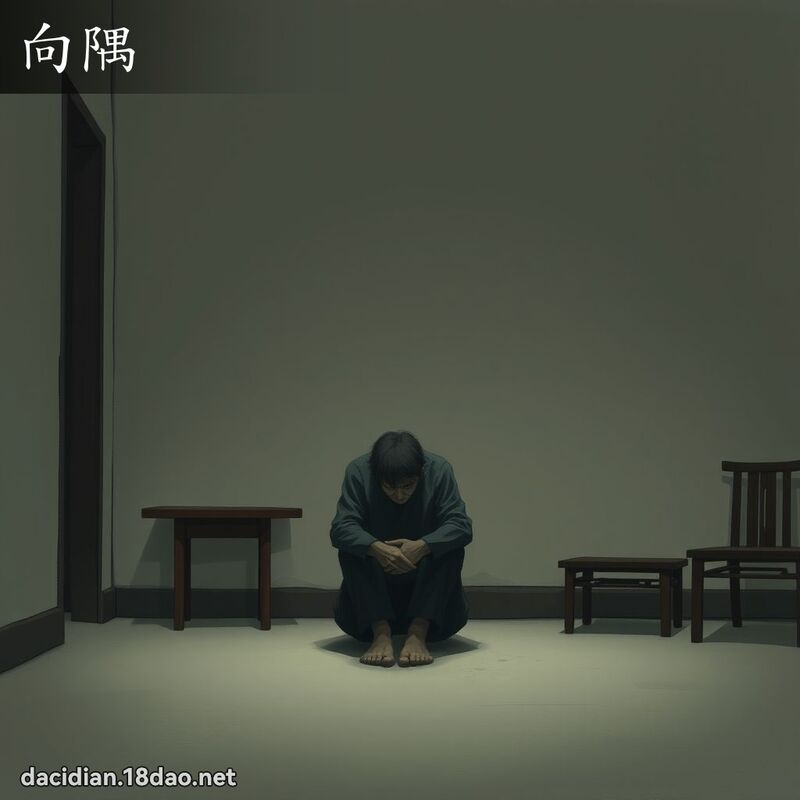 向隅 - 国语大辞典配图