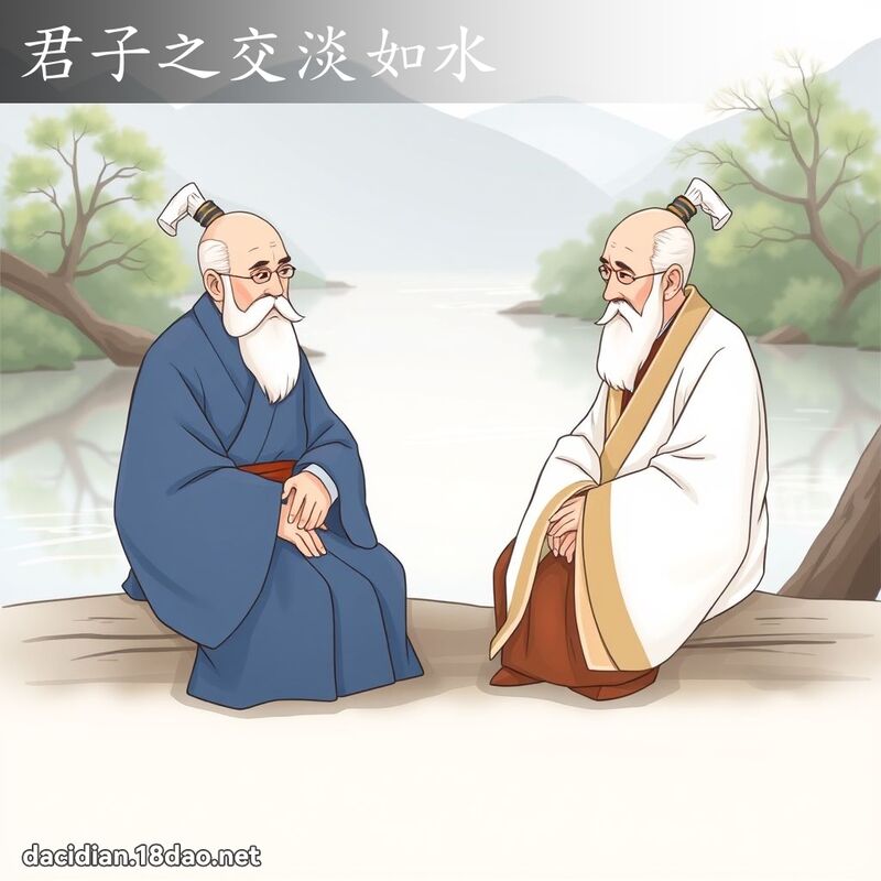 君子之交淡如水 - 國語大辭典配圖