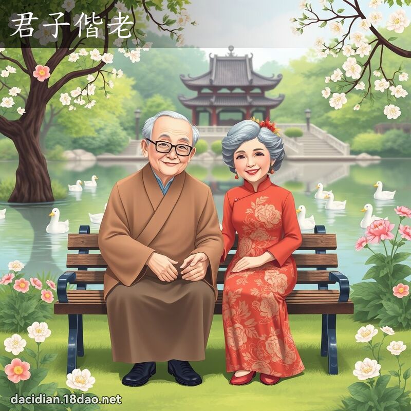 君子偕老 - 國語大辭典配圖