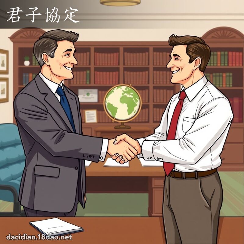 君子協定 - 國語大辭典配圖