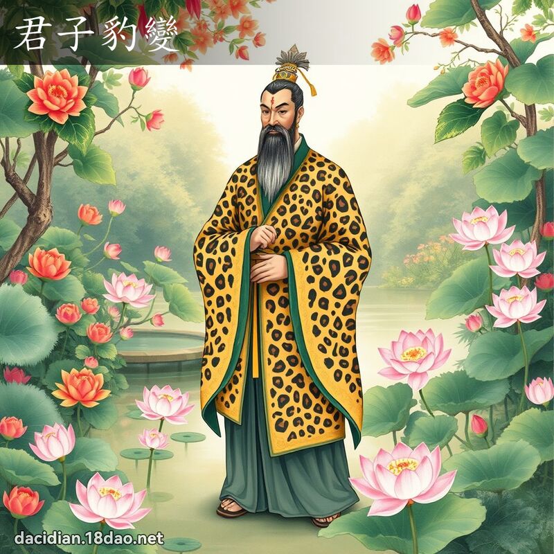 君子豹变 - 国语大辞典配图