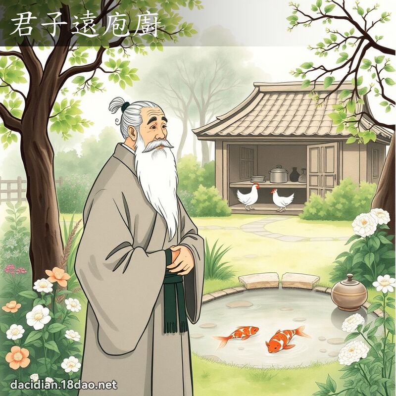 君子遠庖廚 - 國語大辭典配圖