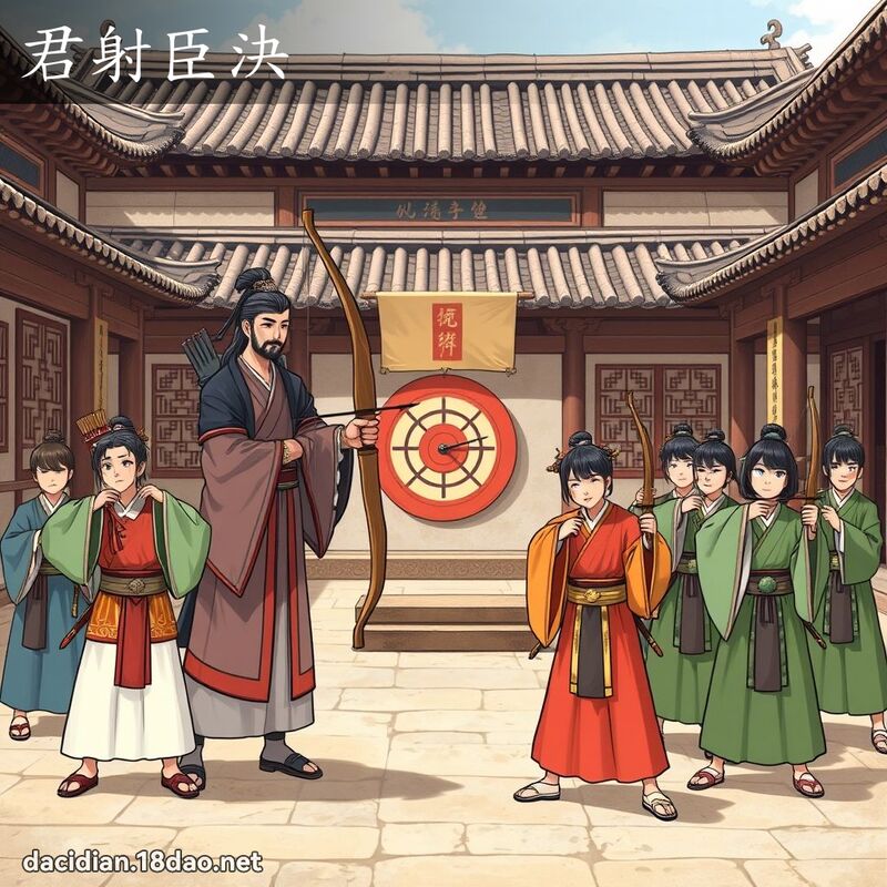 君射臣決 - 國語大辭典配圖
