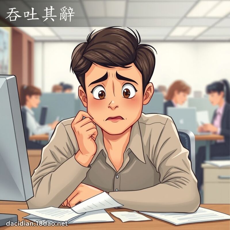 吞吐其辭 - 國語大辭典配圖