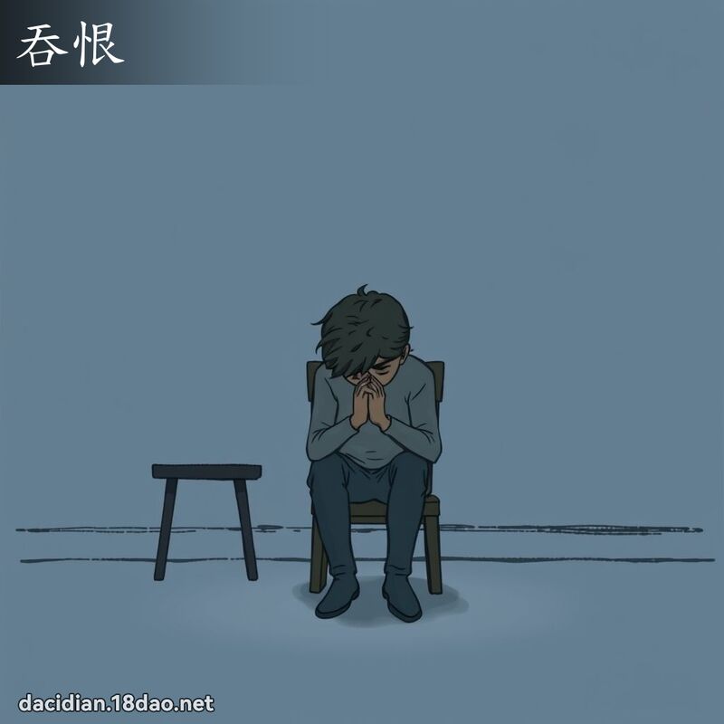吞恨 - 国语大辞典配图