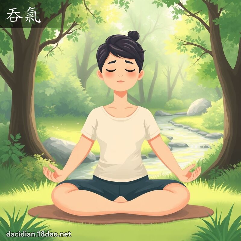吞气 - 国语大辞典配图