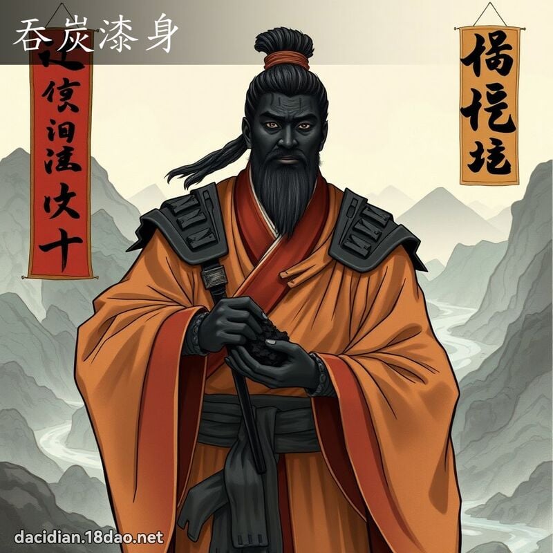 吞炭漆身 - 国语大辞典配图