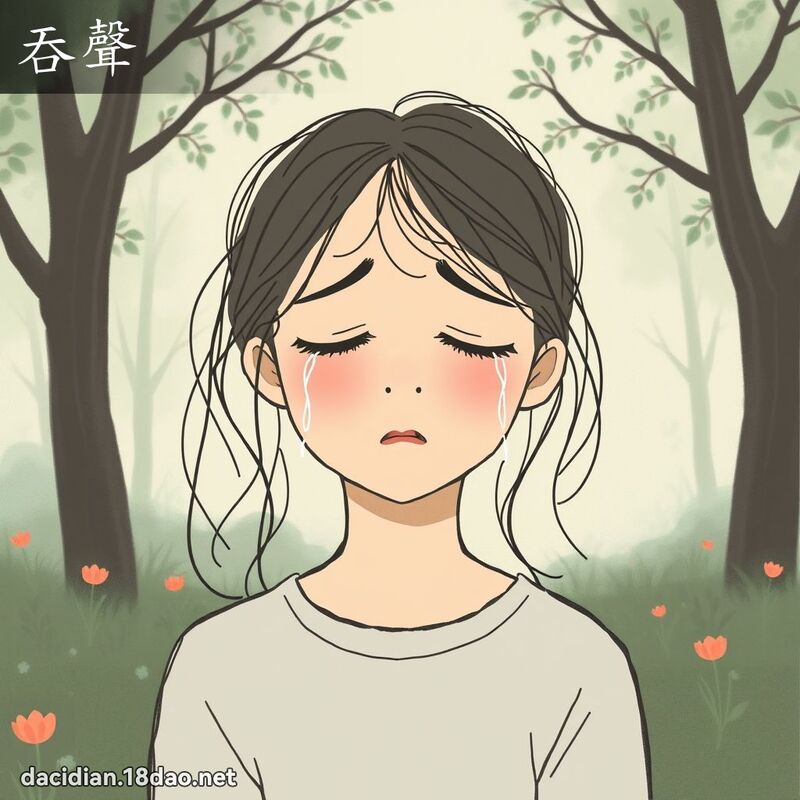 吞声 - 国语大辞典配图