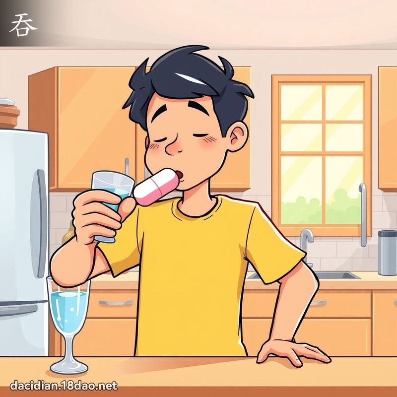 吞 - 国语大辞典配图