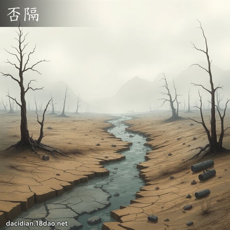 否隔 - 国语大辞典配图