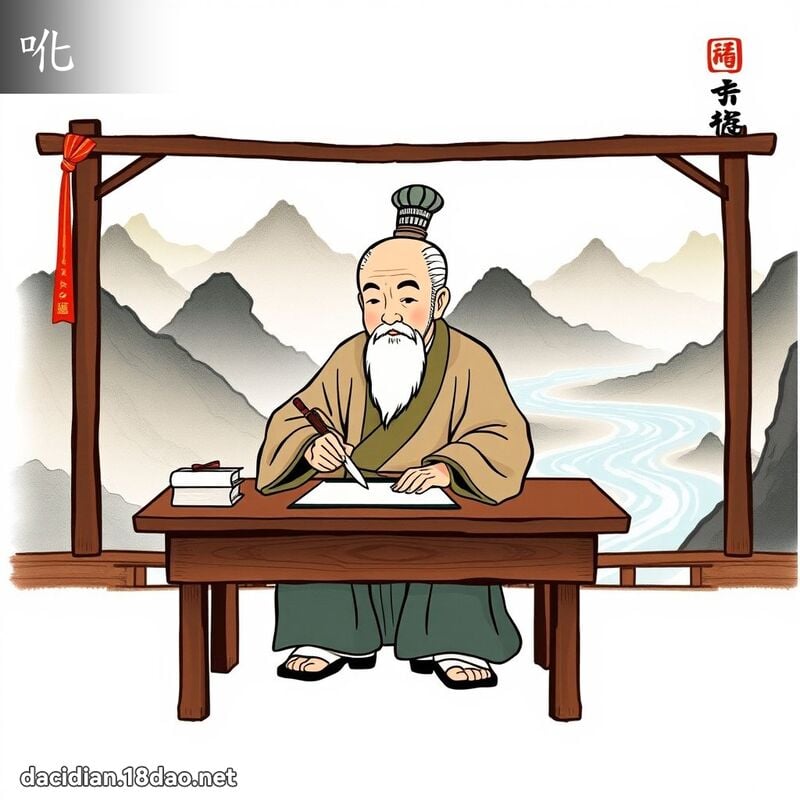 吪 - 國語大辭典配圖