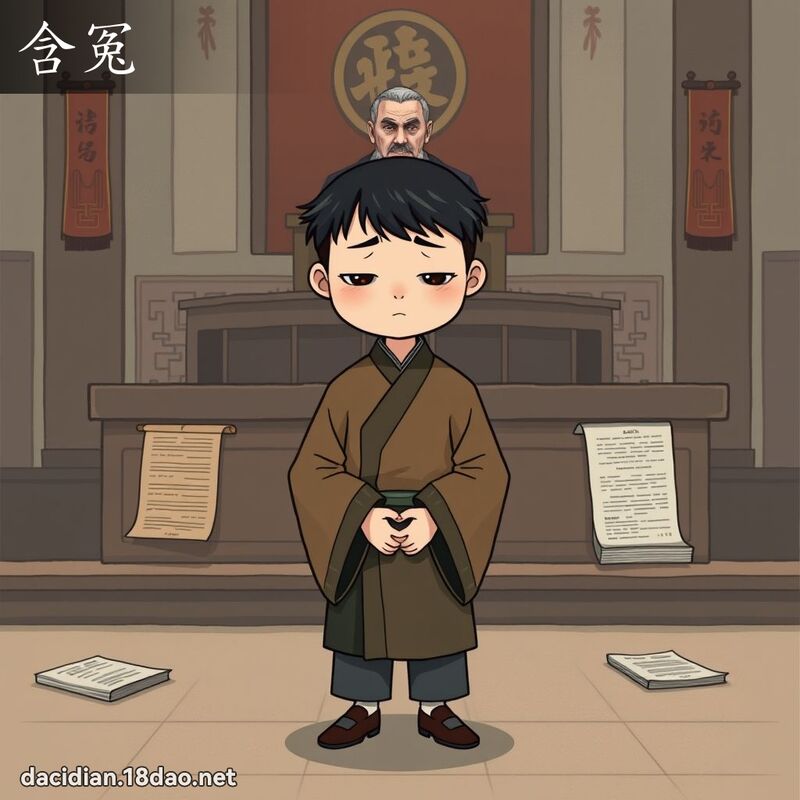 含冤 - 国语大辞典配图