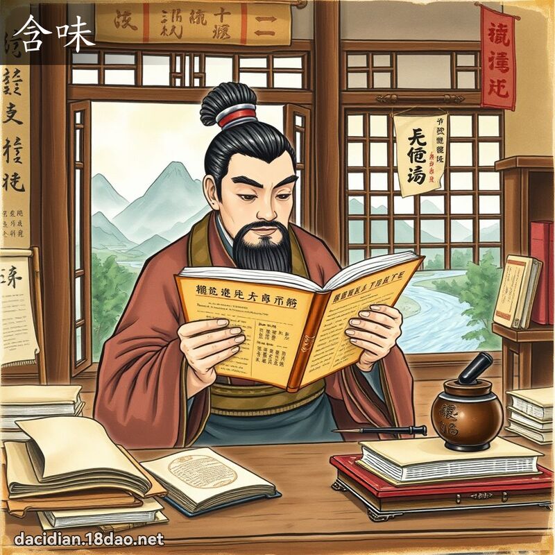 含味 - 國語大辭典配圖
