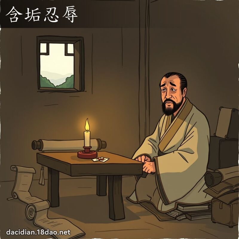 含垢忍辱 - 國語大辭典配圖