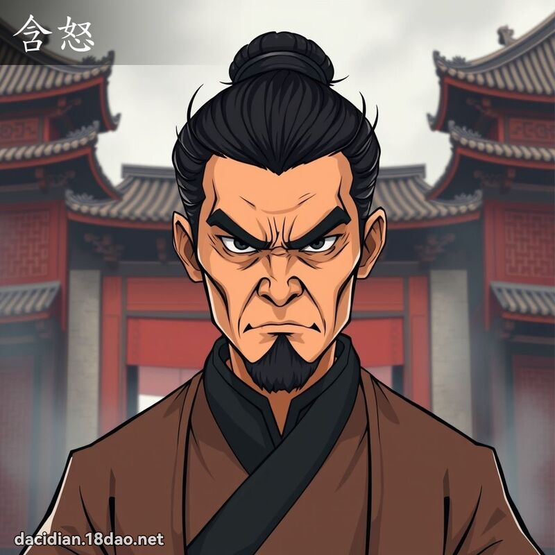 含怒 - 国语大辞典配图
