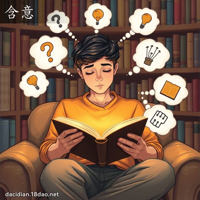 含意 - 國語大辭典配圖