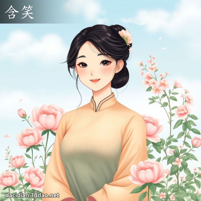含笑 - 國語大辭典配圖