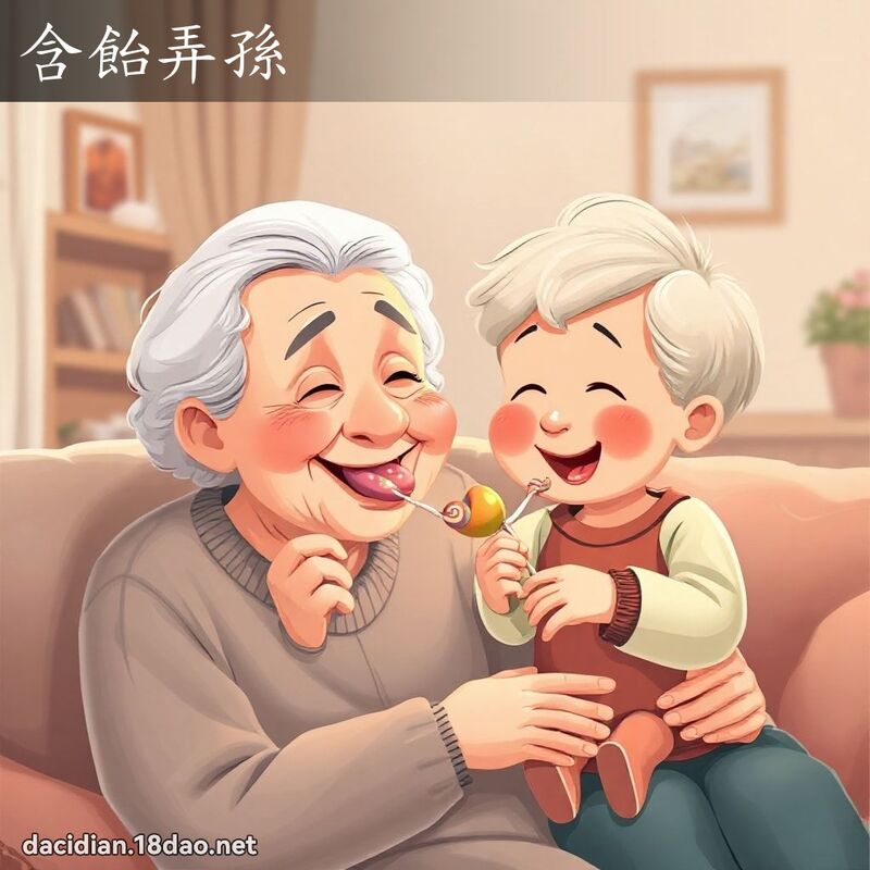 含飴弄孫 - 國語大辭典配圖