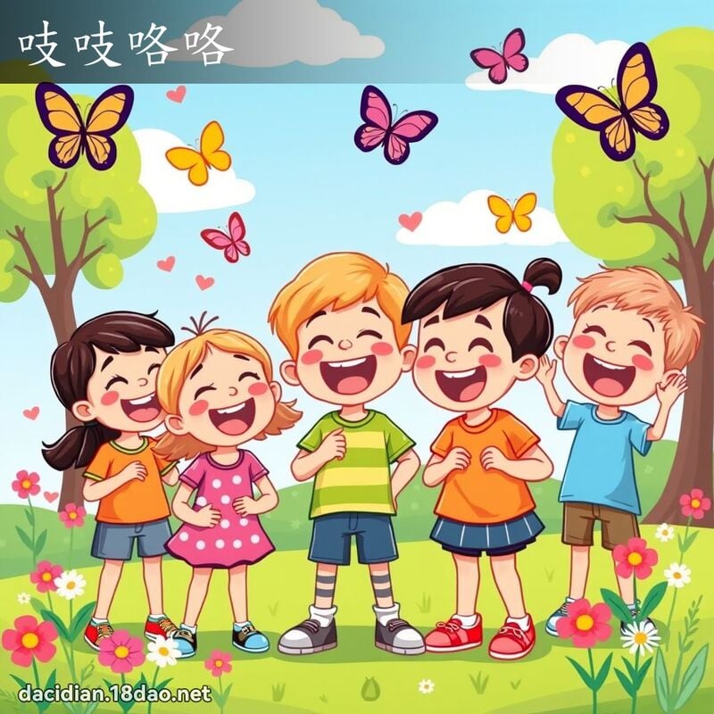 吱吱咯咯 - 国语大辞典配图