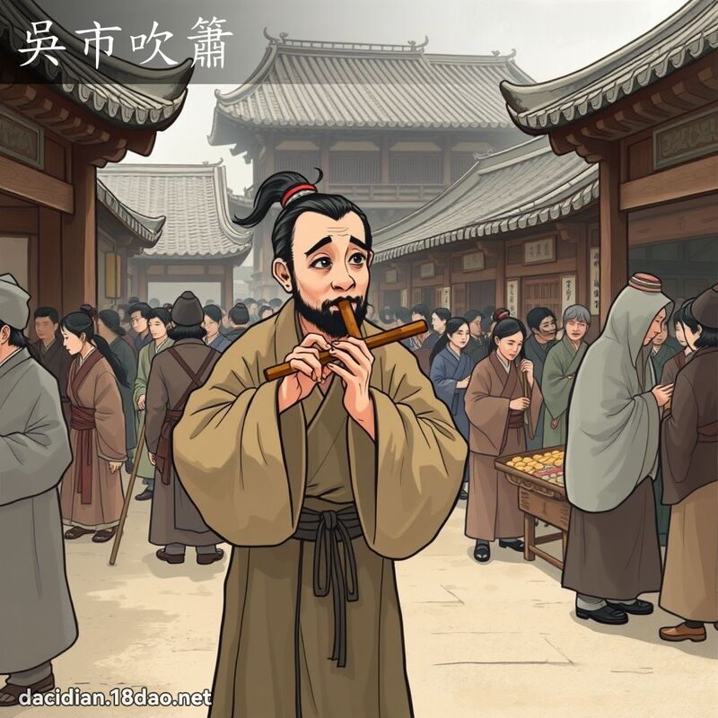 吴市吹簫 - 国语大辞典配图