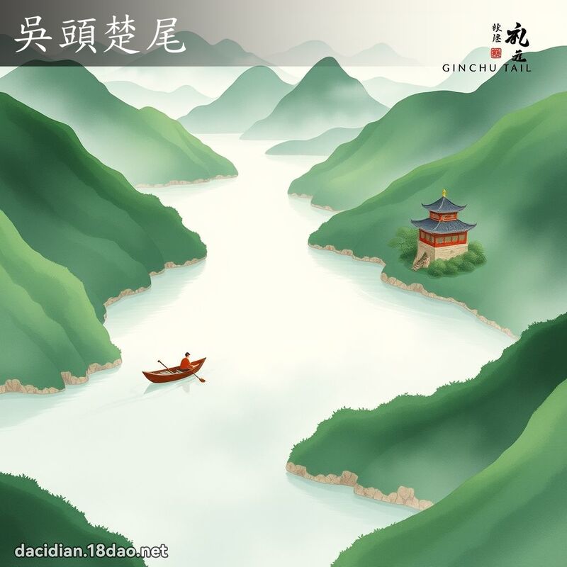 吳頭楚尾 - 國語大辭典配圖