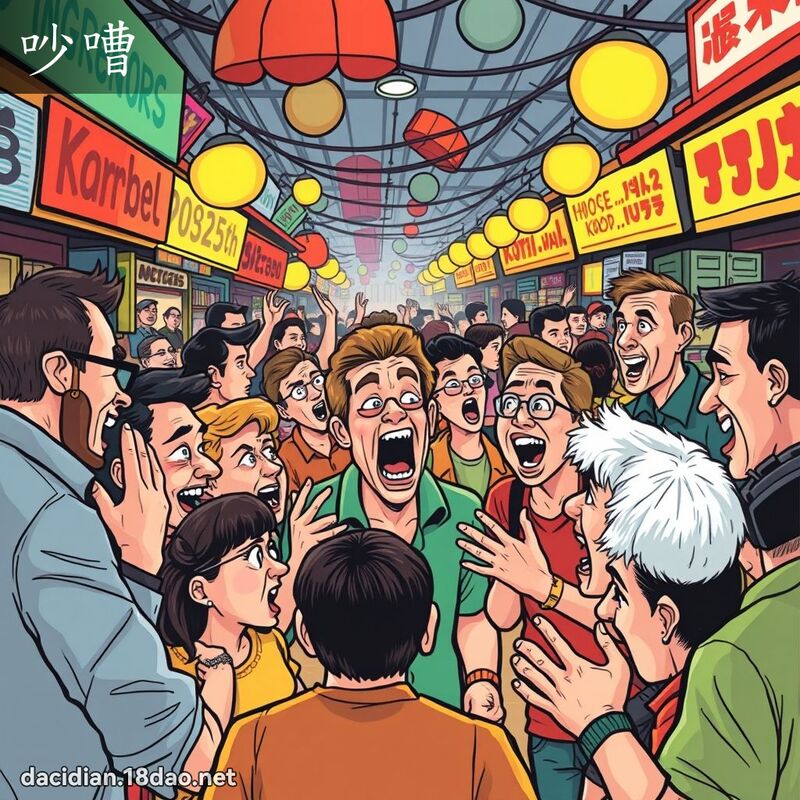 吵嘈 - 国语大辞典配图