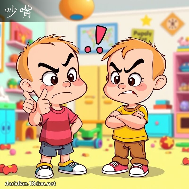 吵嘴 - 国语大辞典配图