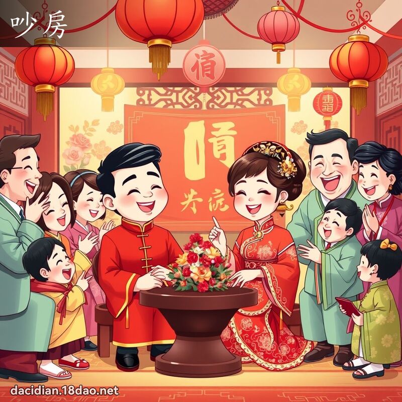 吵房 - 国语大辞典配图