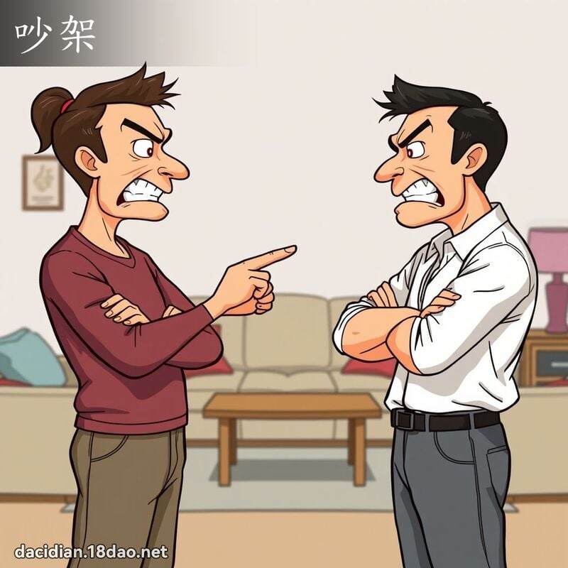 吵架 - 國語大辭典配圖