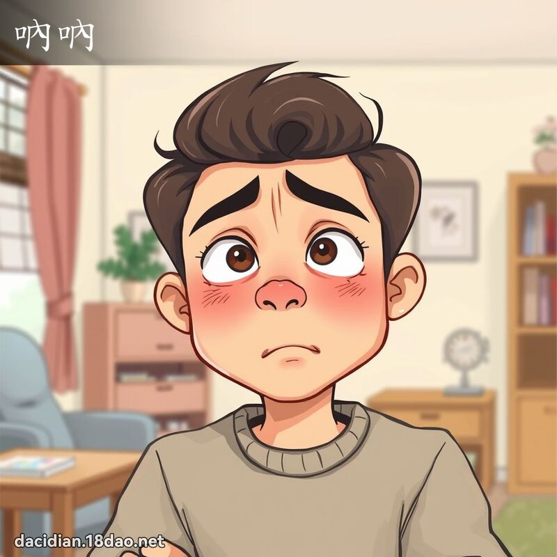 吶吶 - 国语大辞典配图