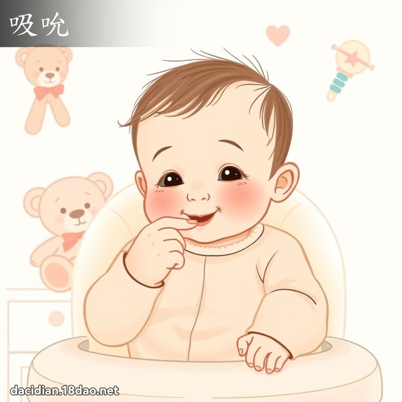 吸吮 - 国语大辞典配图
