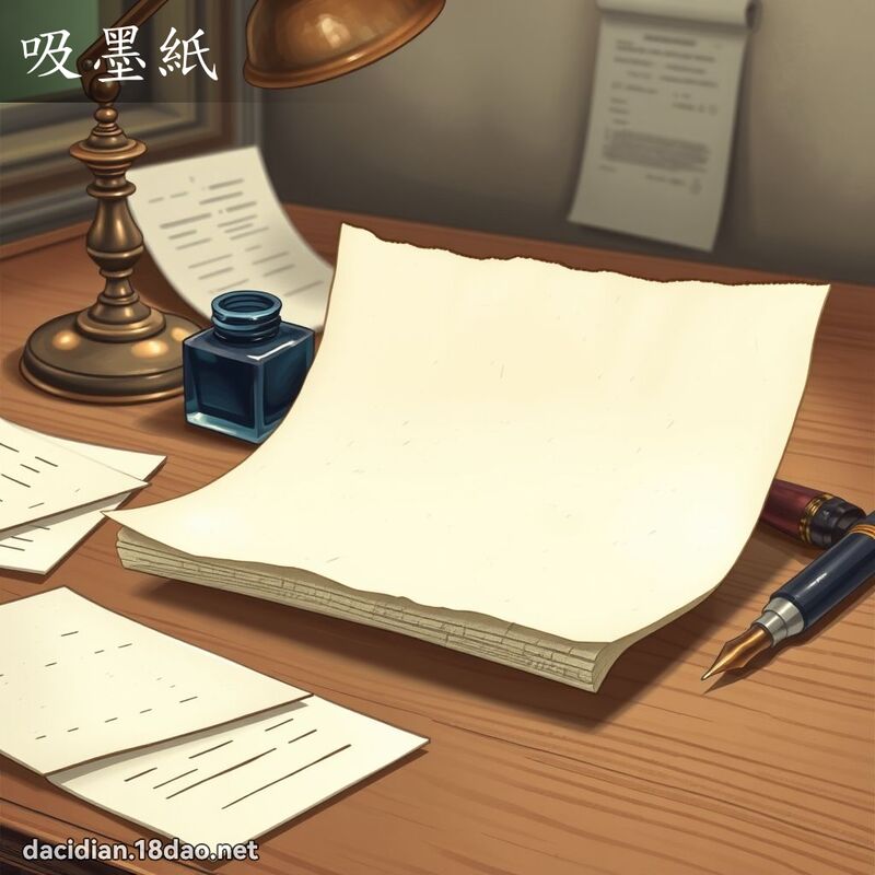 吸墨纸 - 国语大辞典配图