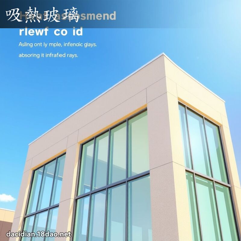 吸热玻璃 - 国语大辞典配图