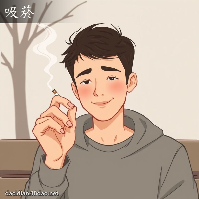 吸菸 - 国语大辞典配图