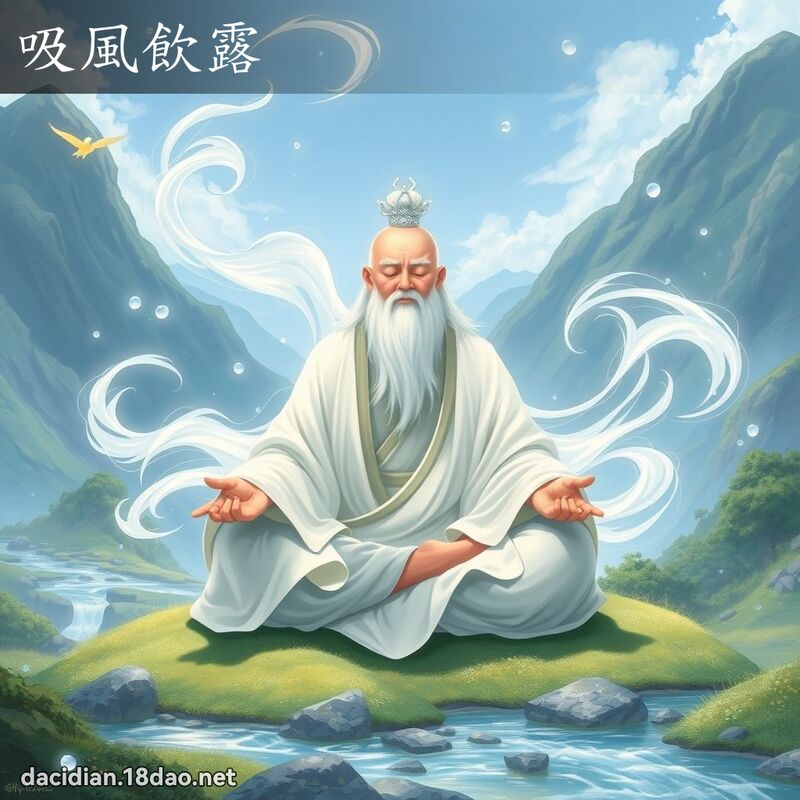 吸风饮露 - 国语大辞典配图