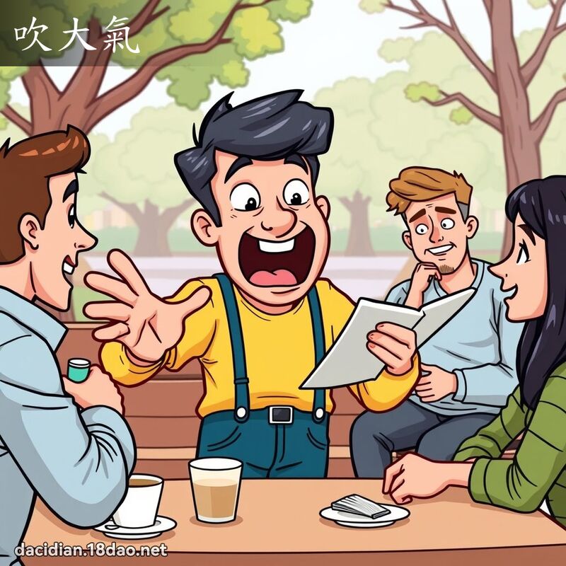 吹大气 - 国语大辞典配图