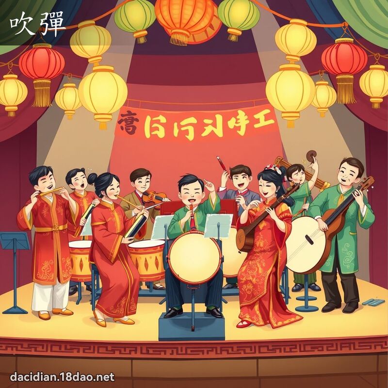 吹弹 - 国语大辞典配图