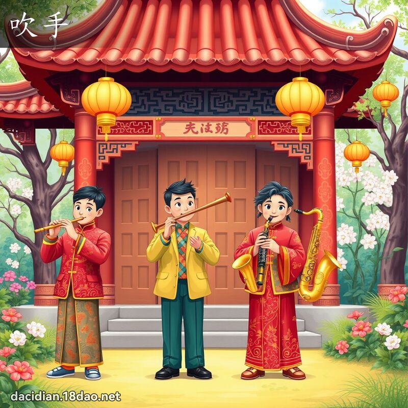 吹手 - 國語大辭典配圖
