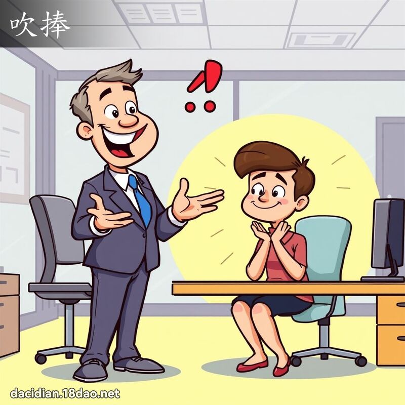 吹捧 - 国语大辞典配图