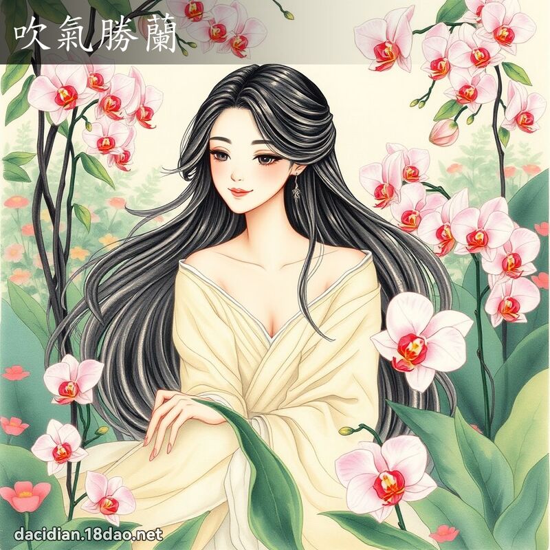 吹氣勝蘭 - 國語大辭典配圖